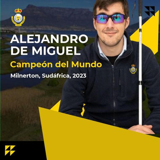 Alejandro de Miguel, campeón del Mundo de golf para ciegos