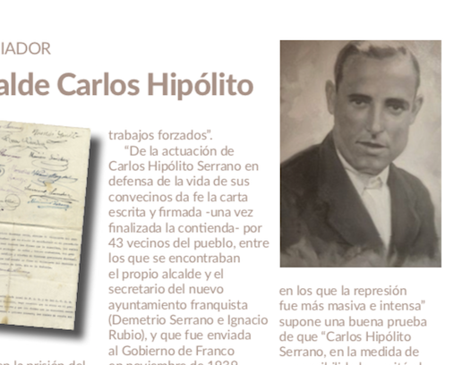 El alcalde republicano Carlos Hipólito Serrano